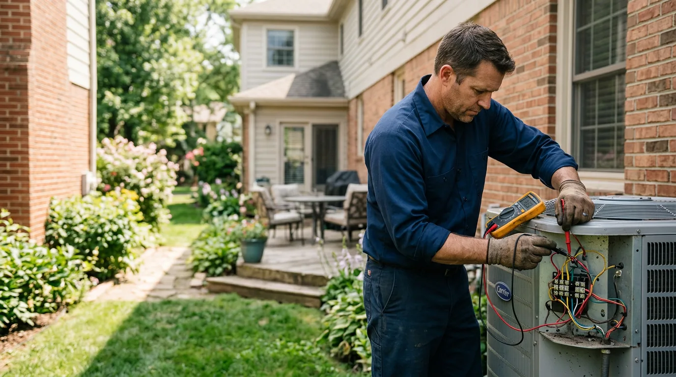 HVAC technician working near Fort Calhoun, NE